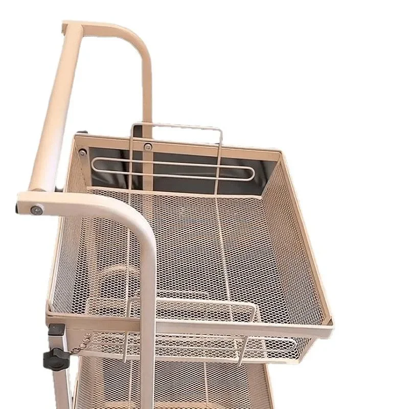 

Foldable mobile trolley rack floor-to-ceiling stainless steel large-capacity toilet bathroom multi-layer storage rack