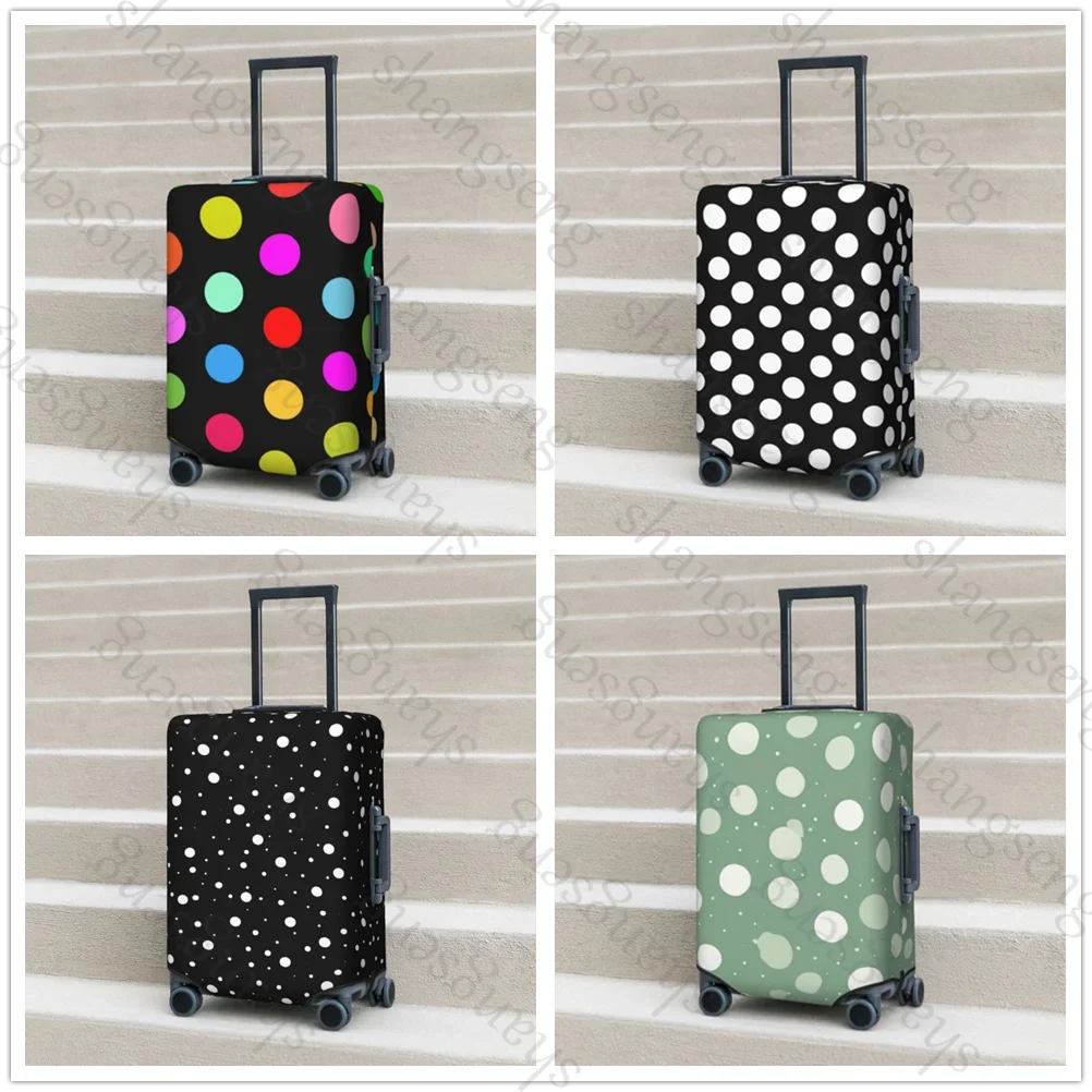 

Thick Elastic Luggage Protective Cover Zipper Suit Polka Dots Pattern For Bag Suitcase Covers Trolley Cover Travel