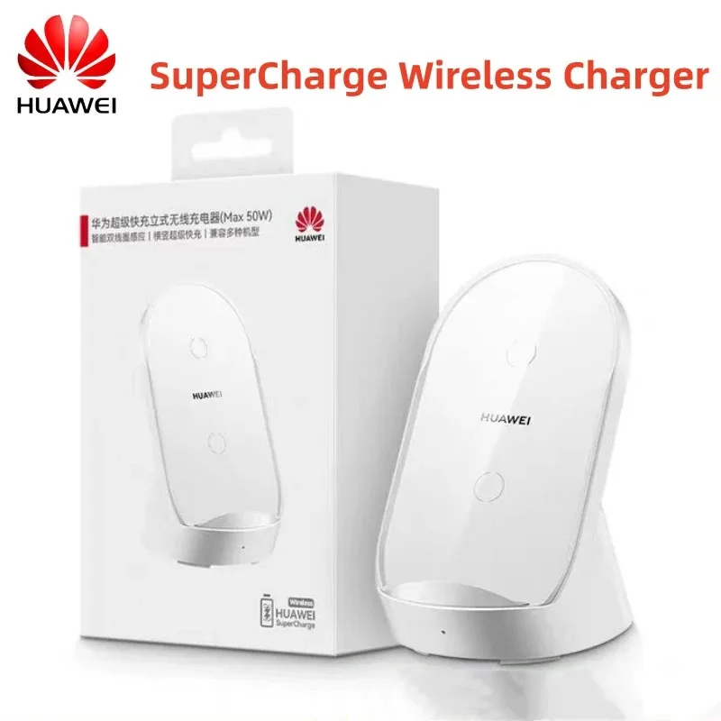 Original Huawei 50W Vertical Wireless Charger Charging Stand Super Fast Charging Base For Mate60pro+/X5/50 RS/60/P60Pro Nova 12