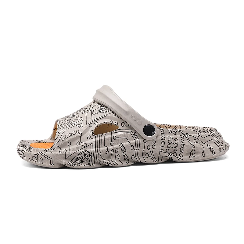 Fashion Men's Slippers EVA Soft Sole Non-slip Slides Casual Outdoor Beach Flip Flops Home Bathroom Couples Slippers New Sandal