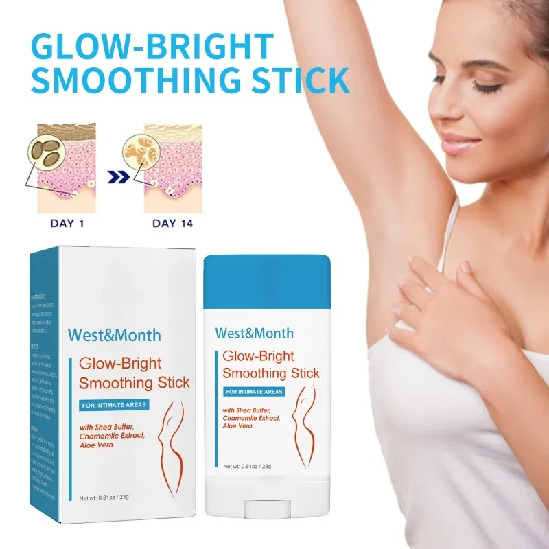 Body Whitening Stick Private Parts Underarm Bleach Cream Whiten Knee Brighten Inner Thigh Intimate Areas Dark Remove Melanin