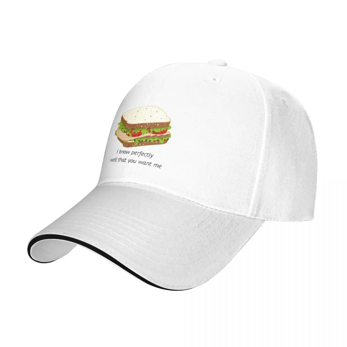 Delicious sandwich. Cap Baseball Cap Winter items Women's golf wear Men's