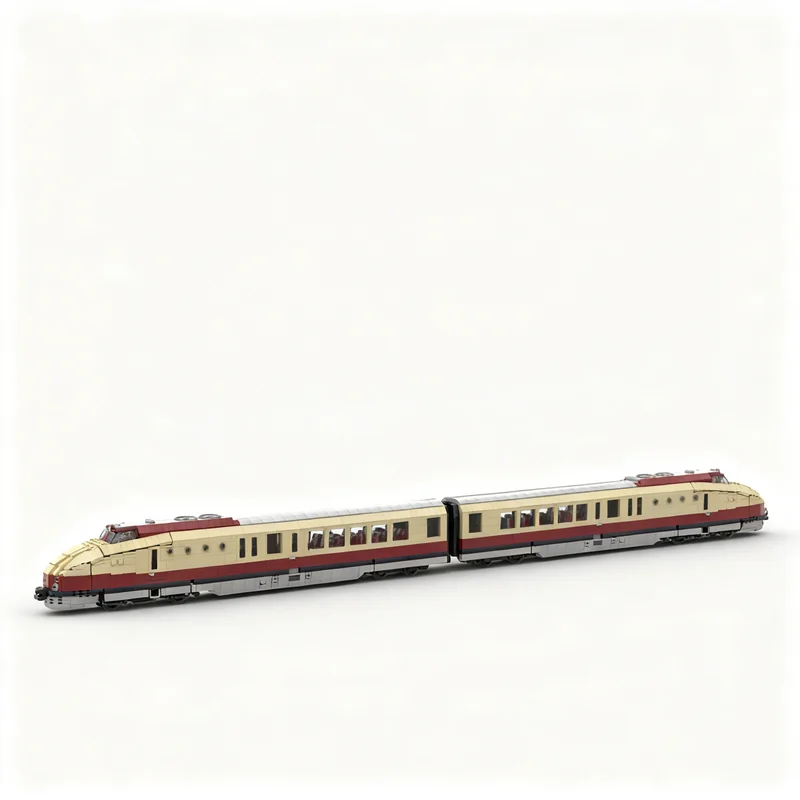3435pcs MOC BR 175 “SVT Görlitzer VT 18.16” Triebwagen Train Model Building Blocks Christmas Gift Birthday Brick Creative DIY