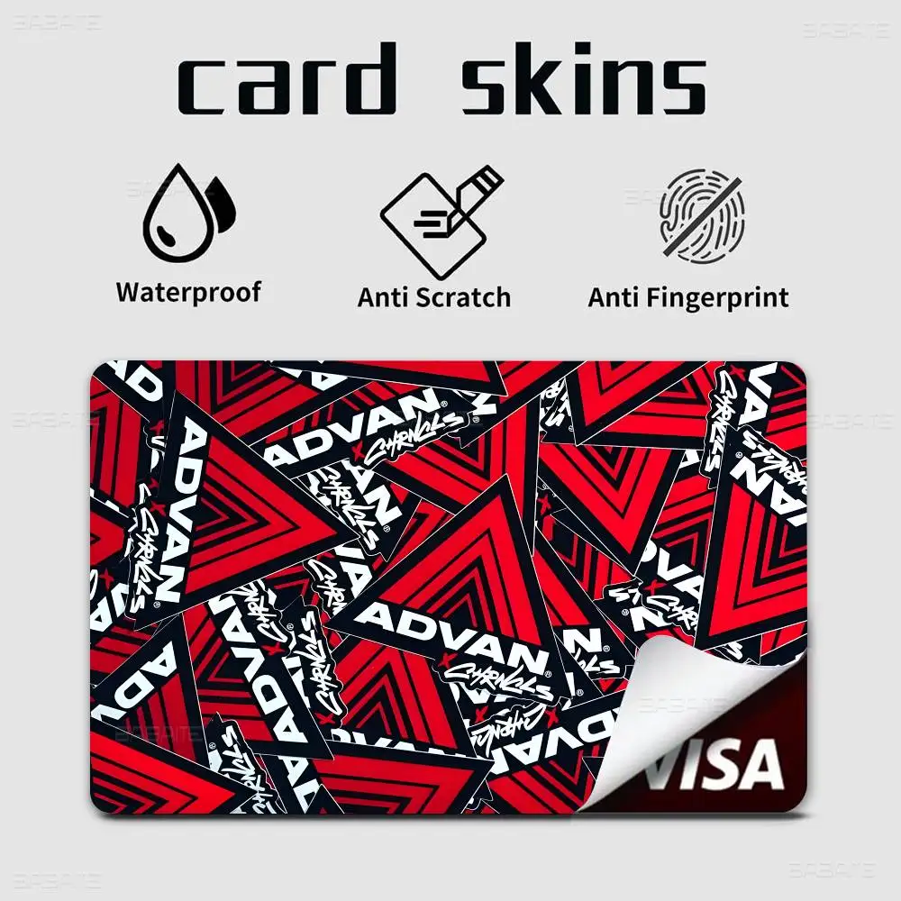 A-ADVANS Anmie Sticker Film Skin Cover for Credit Card Debit Bank Card Front