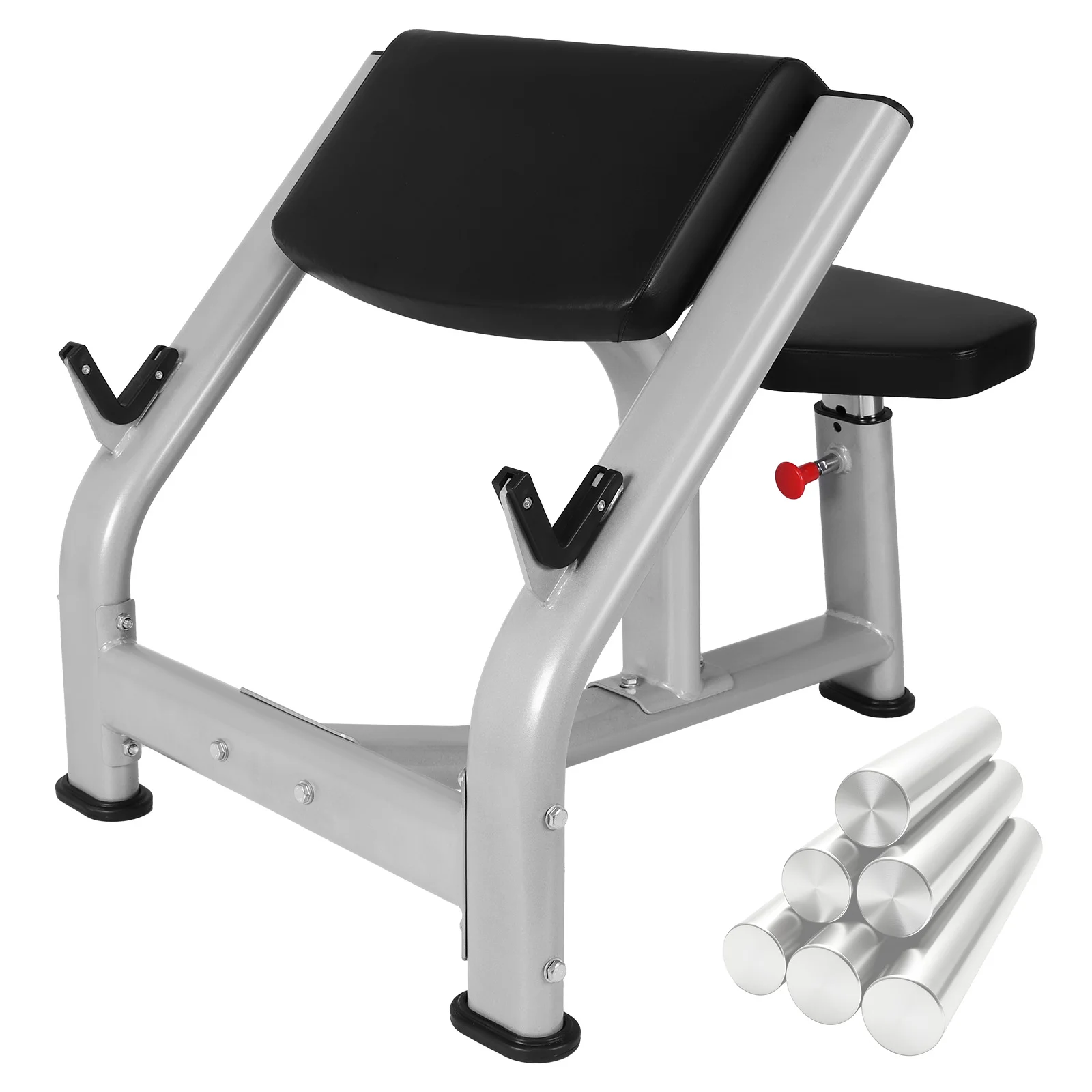 

Preacher Curl Weight Bench with Adjustable Seat Preacher Curl Weight Station for Home Gym Strength Training