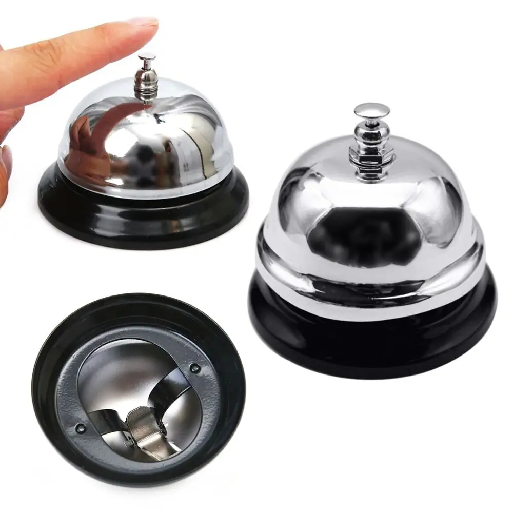 1PC Call Bell Desk Kitchen Hotel Counter Reception Festival Bells Small Dining Bell Table Summoning Bell Party Supplies