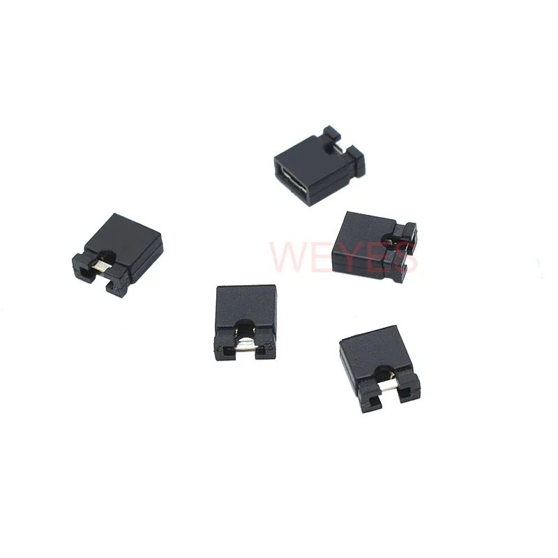 100PCS Brand New Pitch 2.54MM Black JUMPER CAP Mini Jumper Short Circuit Cap