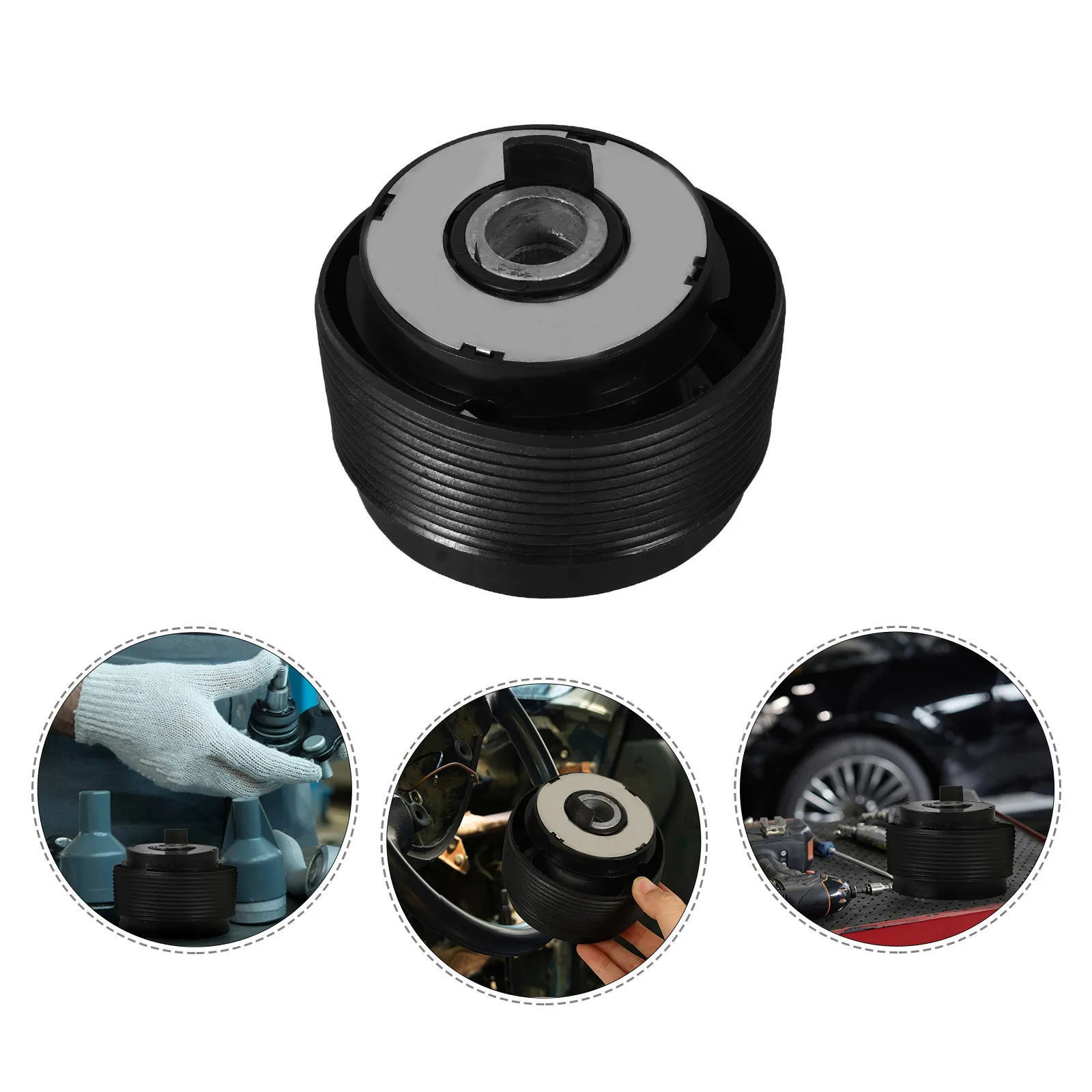 

Quick Release Steering Wheel Kit Durable Material Long Time Use Convenient Car Modification Device Steering Wheel Quick Release