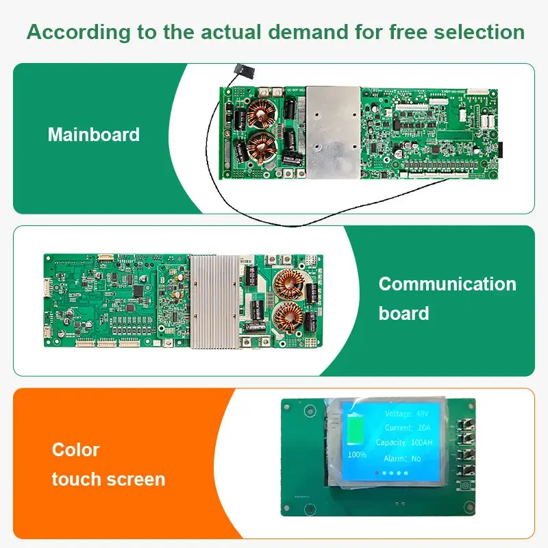 Smart 4 Cell Bms 4S 12V Lifepo4 Solar Energy Storage 16S 48V Volt Lithium Battery Management System Industrial Bms