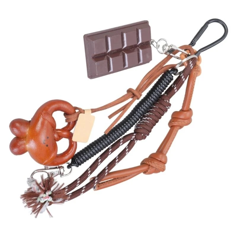 HXBF Versatile Pretzel Bread Keychain Accessory Can Be Placed on Dashboard or Headrest