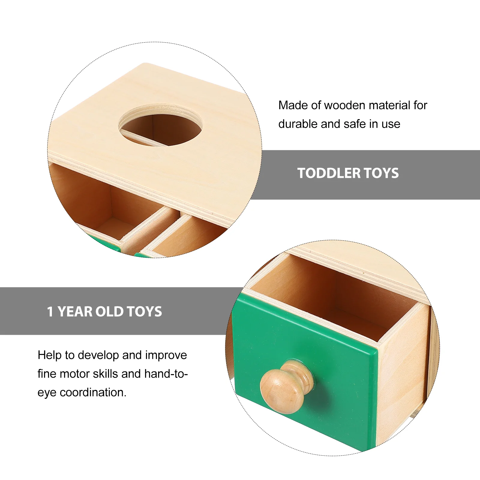 

Wooden Coin Toddler Toys Fine Motor Skills 1 Year Old Toys Montessori Learning Toy Baby Activity 1 Year Old Blocks