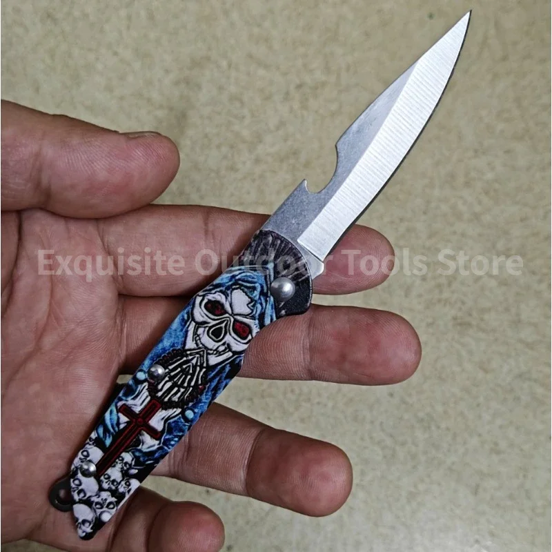 

Cool outdoor EDC knife, mini portable self-defense folding knife, camping multifunctional stainless steel knife