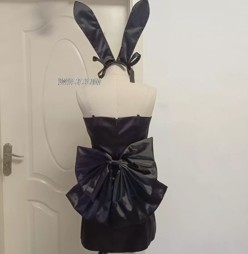 AStage 3Anniversary café Activity Anime Costume Mizi Cosplay Rabbit Bunny Mini Dress Wig Lolita Jumpsuit Halloween view 6