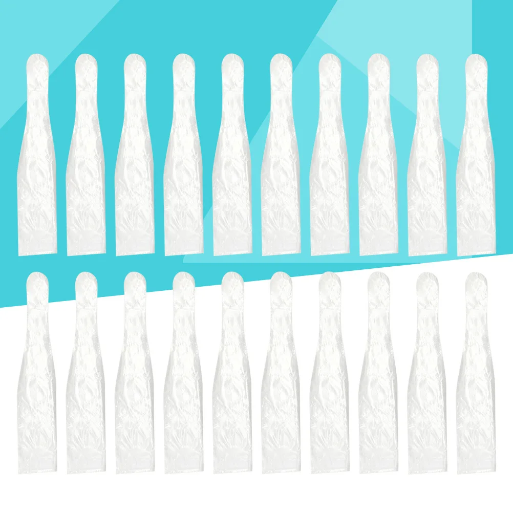 500 قطعة من الأكمام المقبض للاستعمال مرة واحدة لمقبض غطاء مرآة الفم غطاء حماية السلامة من البلاستيك الشفاف خفيف الوزن #6