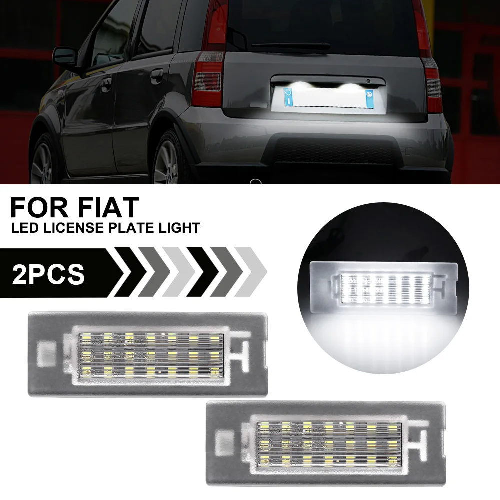 

2PCS Number plate Light For Fiat Panda Mk3 Type 169 Mk4 Type 312/319 High Brightness License Plate Light No Error