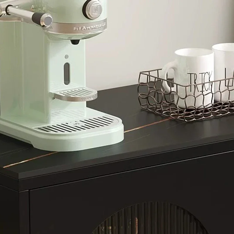 

Black Transparent Sideboard Locker Display Filing Cabinet Kitchen Cabinets Storage Consol Coffee Mueble Cocina Home Furniture