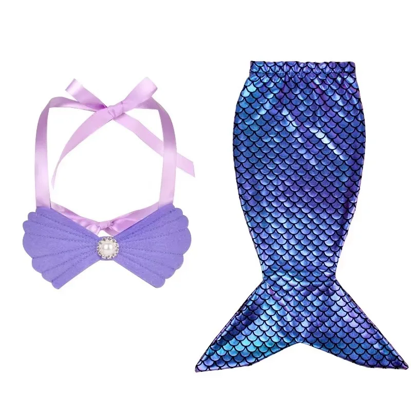 Newborn Mermaid Photography Baby Summer Swimsuit Photo Prop Cute Style Shooting Outfit Studio Posing Photoshoot Dress Accessory