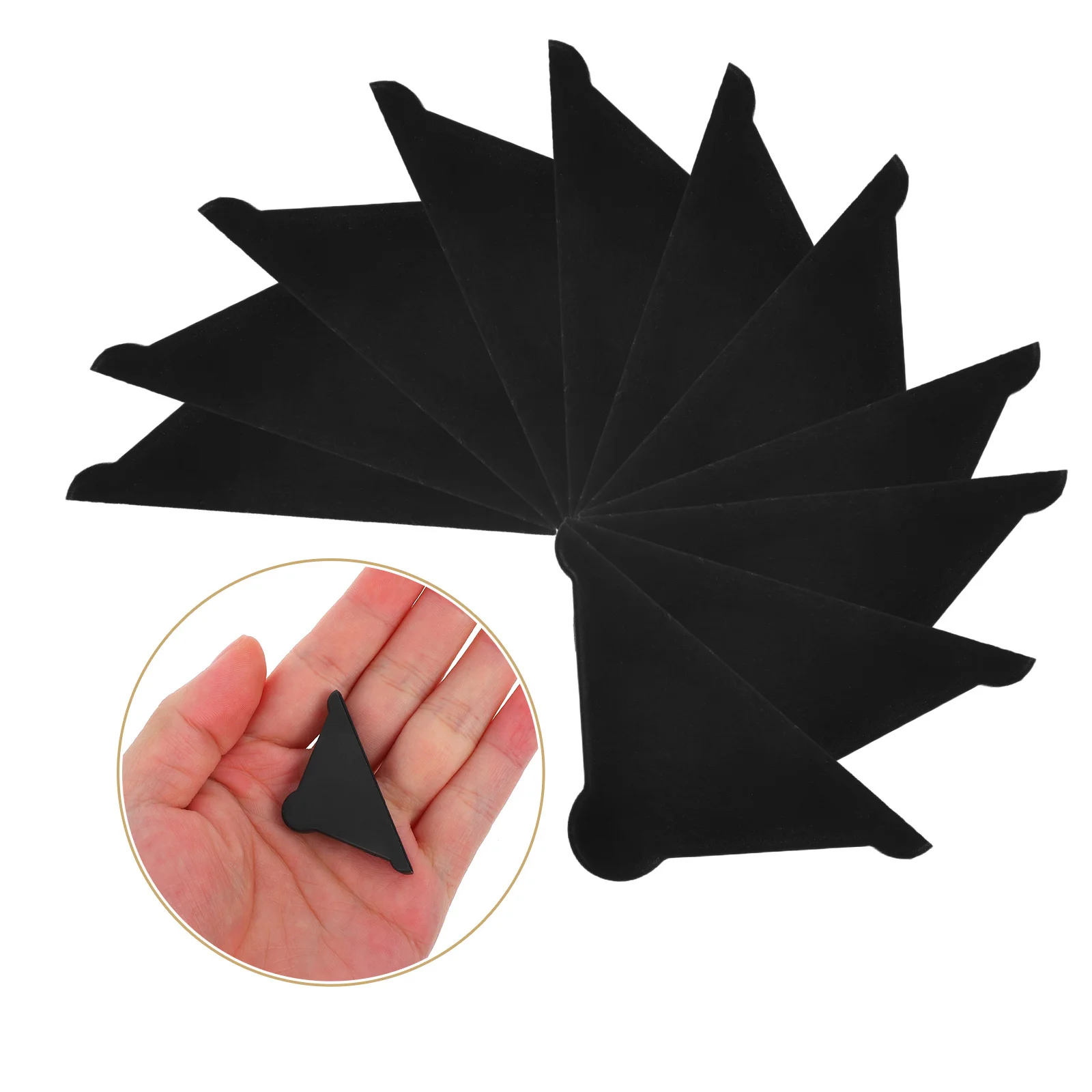 100pcs Corner Protectors Triangle Plastic Glass Edge Protection For Sheets Mirrors Shelves Board Guard Trim Bumper