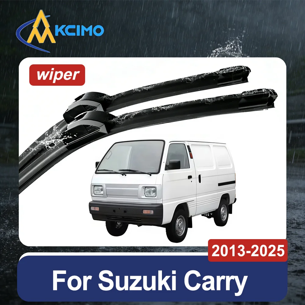 Set of 2 Wiper Blades Crystal Clear Vision For Suzuki Carry DA16T 2013-2025 Quiet Streak-Free Front Windshield Wipers