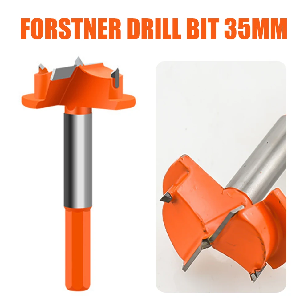 

1 шт., 35 мм, шестигранный хвостовик, расточное сверло, 2 канавки, твердосплавный наконечник, сверло Форстнера, деревянный шнек, деревообрабатывающая кольцевая пила для