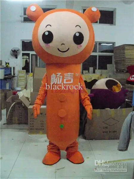 Nieuwe Volwassen Hot Sale Foam Schattig Oranje Insect Fancy Cartoon Mascotte Kostuum Pluche Kerst Fancy Dress Halloween Mascotte Kostuum