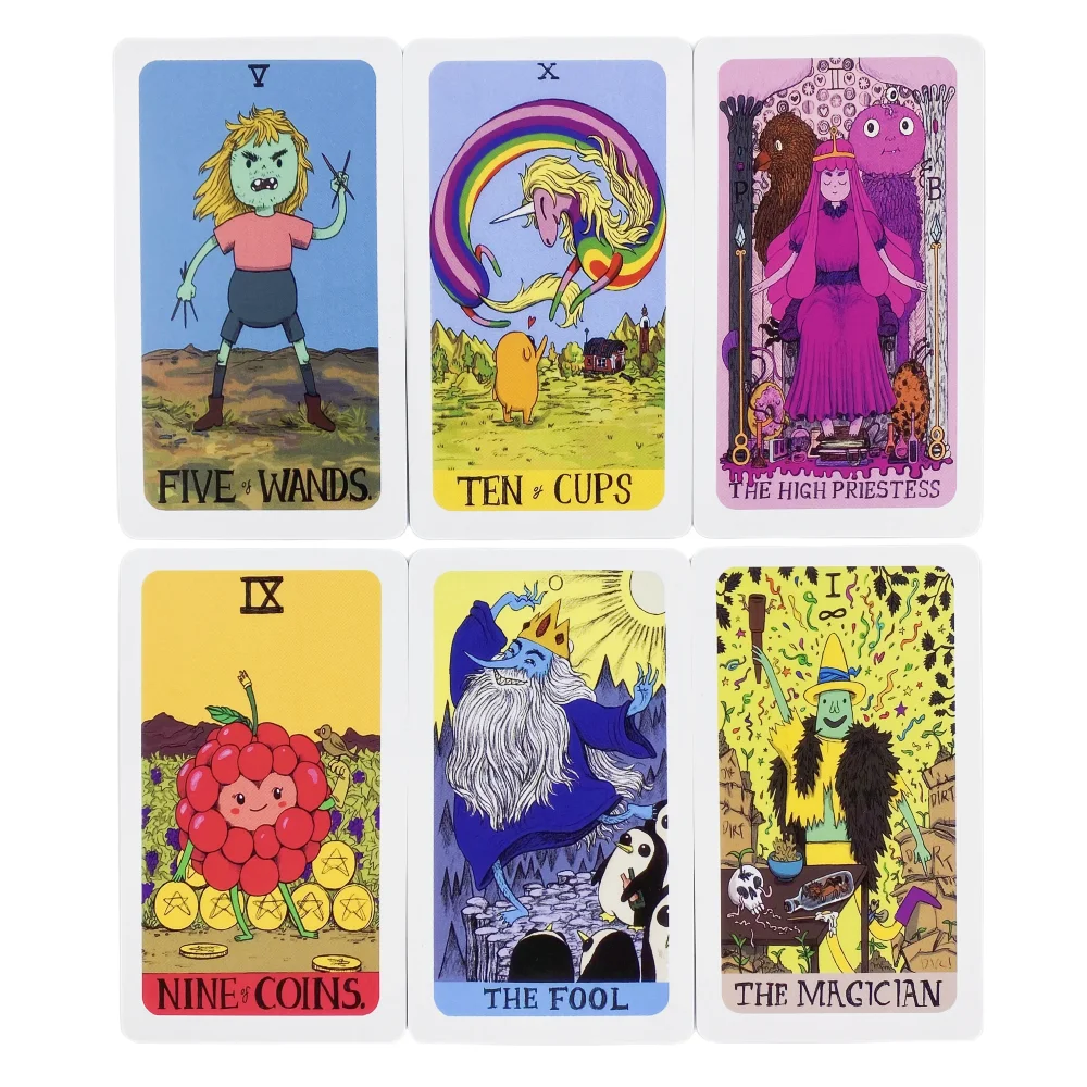 Adventure Time Tarot Cards A 78 Deck Oracle English Visions Divination Edition Borad Playing Games