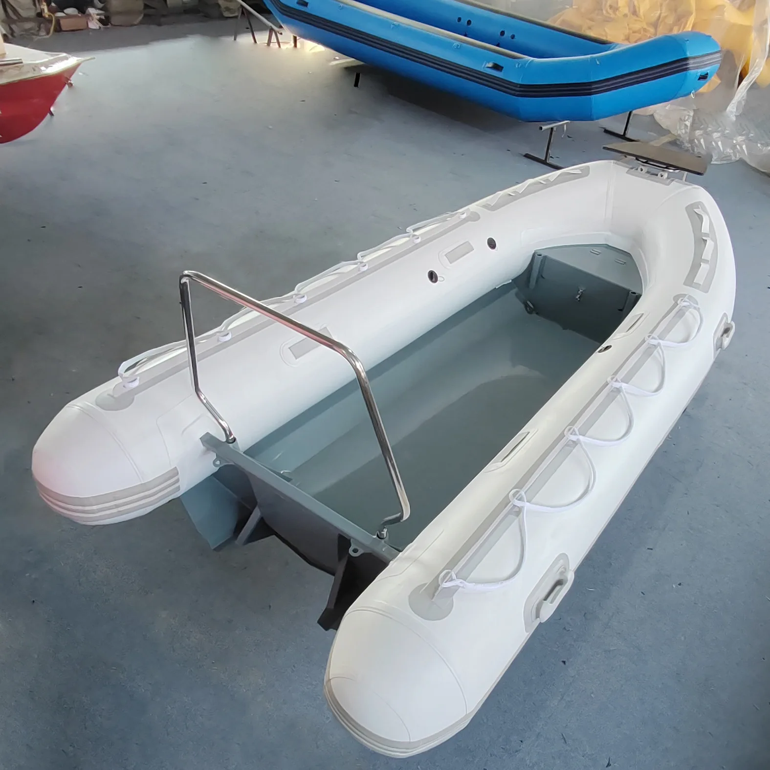 3.3 meters assault boat aluminum bottom shell rubber boat hard bottom aluminum shell fishing boat thickened inflatable
