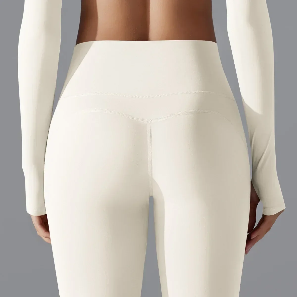 Seamless Yoga Sets Sports Fitness High Waist Hip-lifting Pants Long-sleeved Suits Workout Clothes Gym Leggings Sets for Women image 3