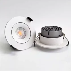 Embedded Ultra-thin LED Downlight 9W12W15W20W24W COB Dimmable Ceiling Lamp Warm Neutral White Supermarket AC90-260V Lighting