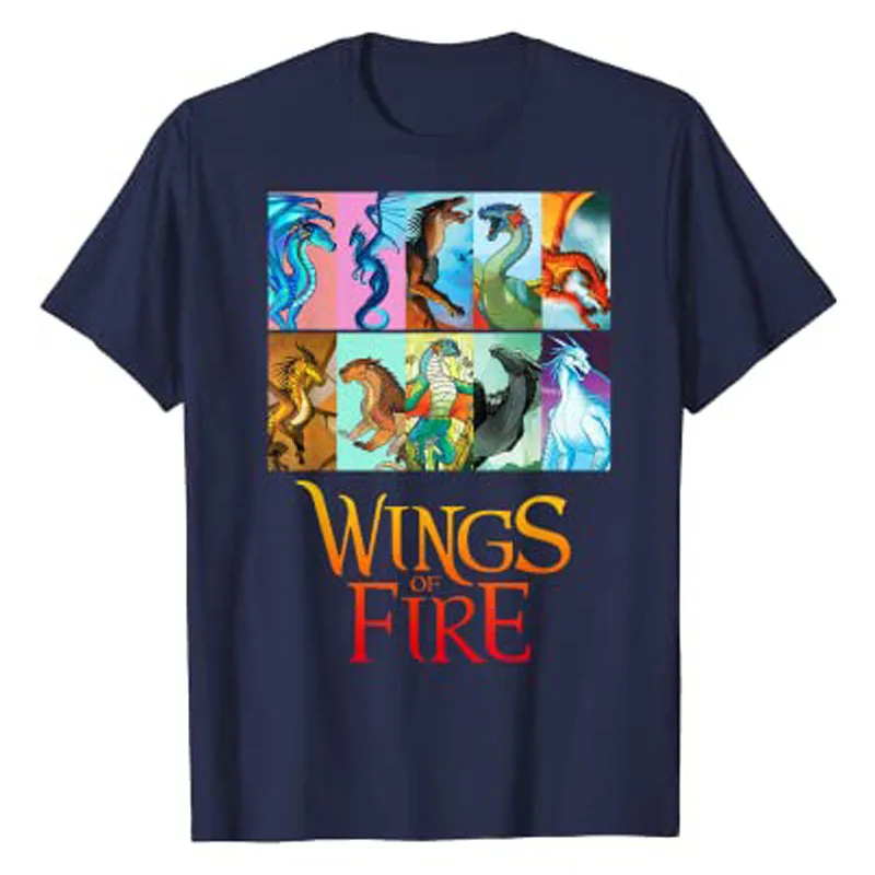 Vintage Wings of Fire - All Together Geschenk für Männer, Frauen, Jungen T-Shirt Lustiges Drachen-T-Shirt Neuartige Geschenke Kurzarm-Bekleidung – Detail 5