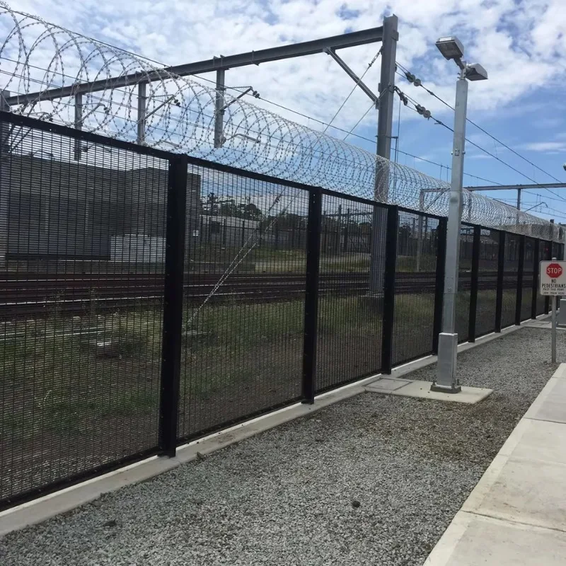 358 Mesh Fence Powder Coated Galvanized Climb Fence 76.2x12.7 mm Universal Commercial and Industrial Use