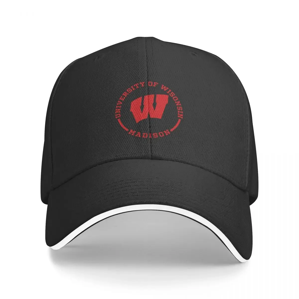 Katie’s Design - UW Madison Circle Baseball Cap fishing hat Sun Cap western Hat Ball Cap Boy Women's