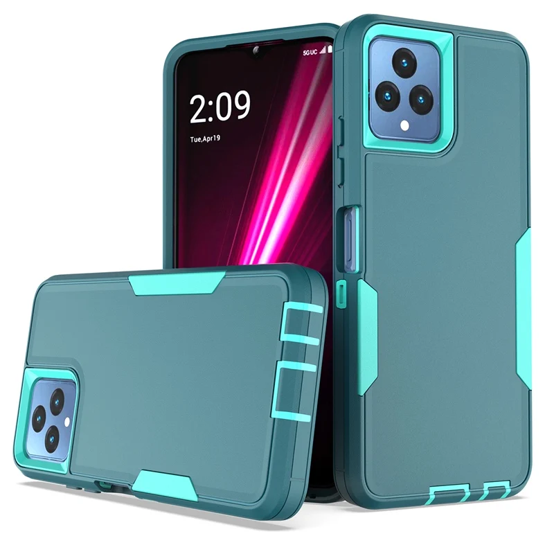 For TCL T-Mobile Revvl 6 Pro 5G Case Shockproof Matte Phone Bumper Hybrid Protect Cases TCL T-Mobile Revvl6 Revvl 6 Pro Cover