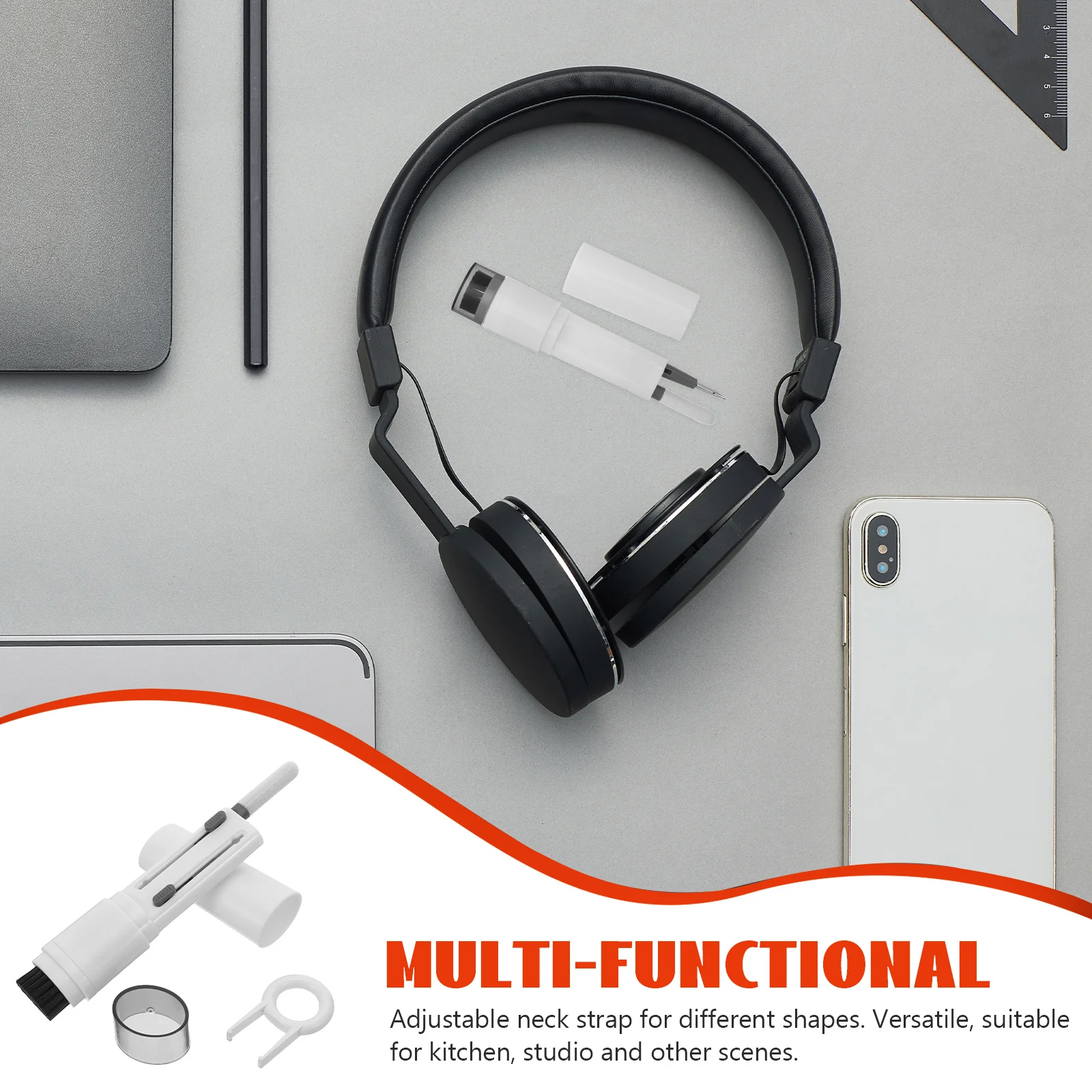 

6-In-1 Cleaning Kit For Keyboard Earbuds Phone Laptop Multifunctional Electronic Dust Removal Tool Portable Mini Cleaner Brush