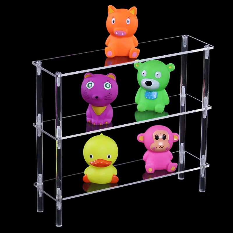 

Acrylic Display Stand Pottery Storage Rack Multi-layers Makeup Organizer Storage Jewelry Standing Toys Stand Car Model Shelf