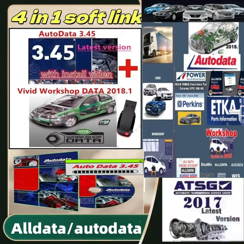 

2025 HOT Sale!Alldata Repair Software 10.53 All Data Automotive Tech Latest Offline Software Autodata 3.45 atsg 2017 Send Link