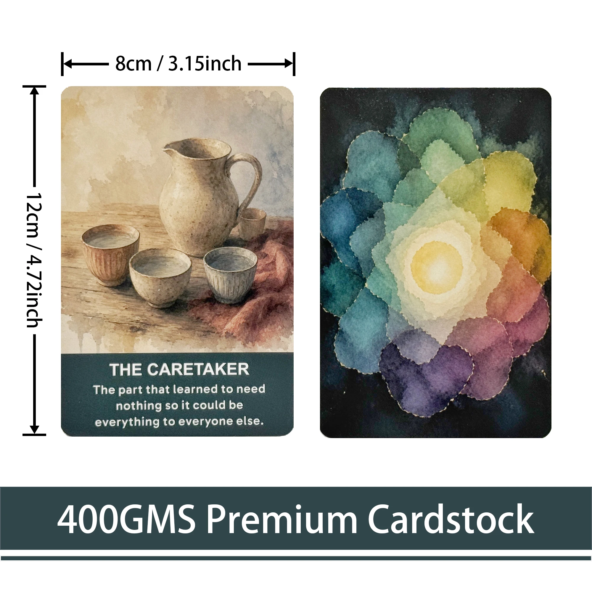 IFS Internal Family Systems Cards, The Inner Parts Deck, Self-Exploration, 48 Reflection Oracle Cards, IFS Cards, 12*8cm