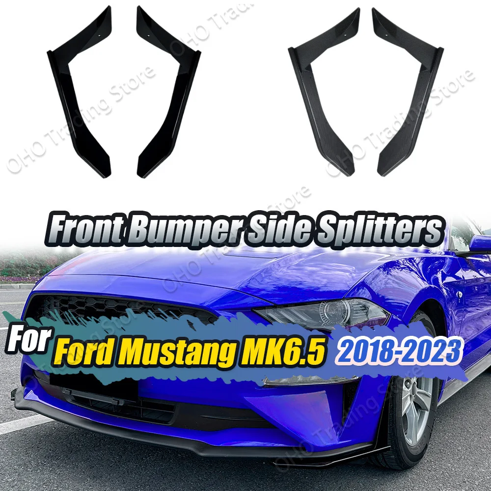 separateur-lateral-de-pare-chocs-avant-de-voiture-pour-ford-mustang-mk65-2018-–-2023-garniture-de-levre-diffuseur-lateral-inferieur-becquet-de-protection-kits-de-carrosserie