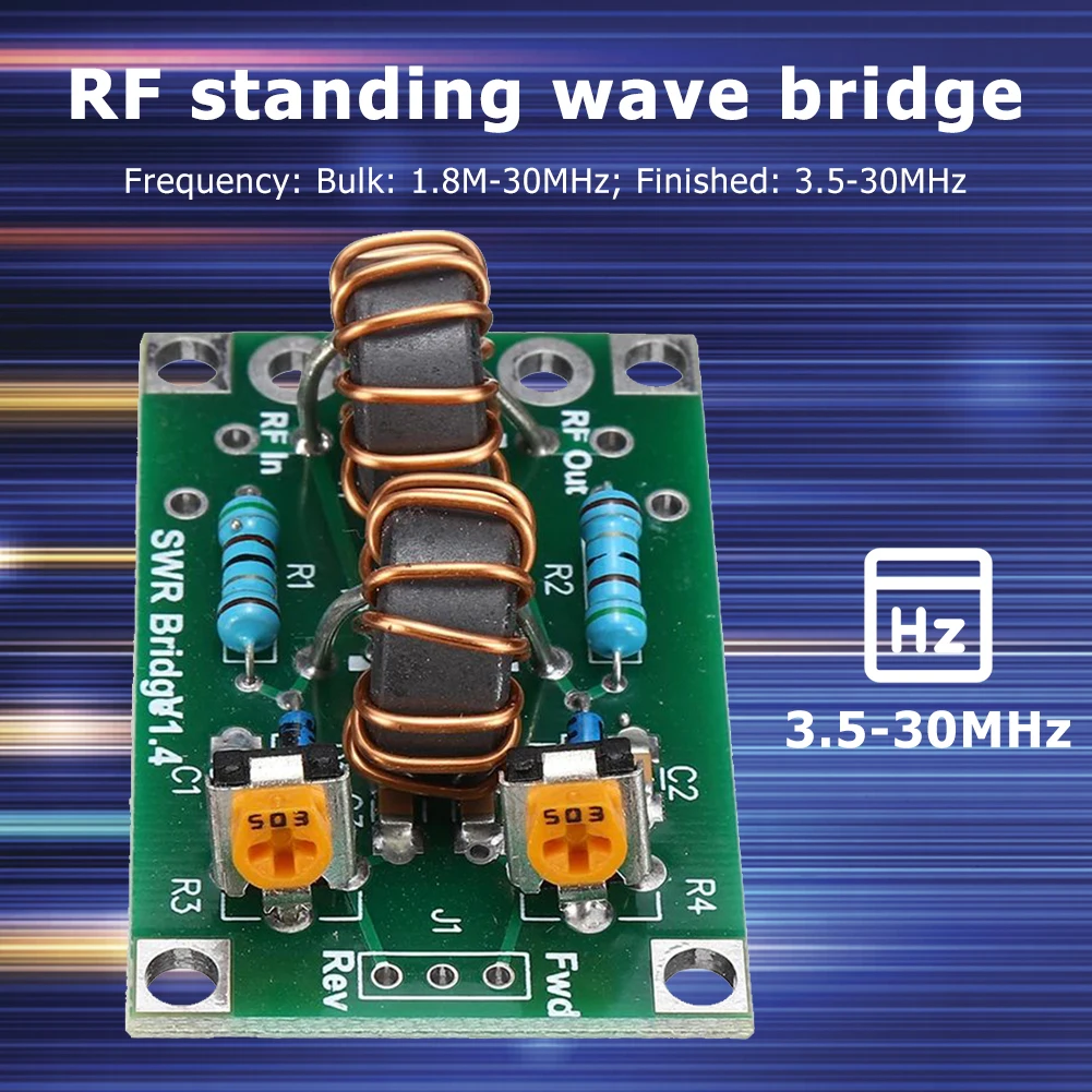 1.8M-30MHz/3.5-30MHz RF SWR Standing Wave Ratio Bridge Radio Frequency Module