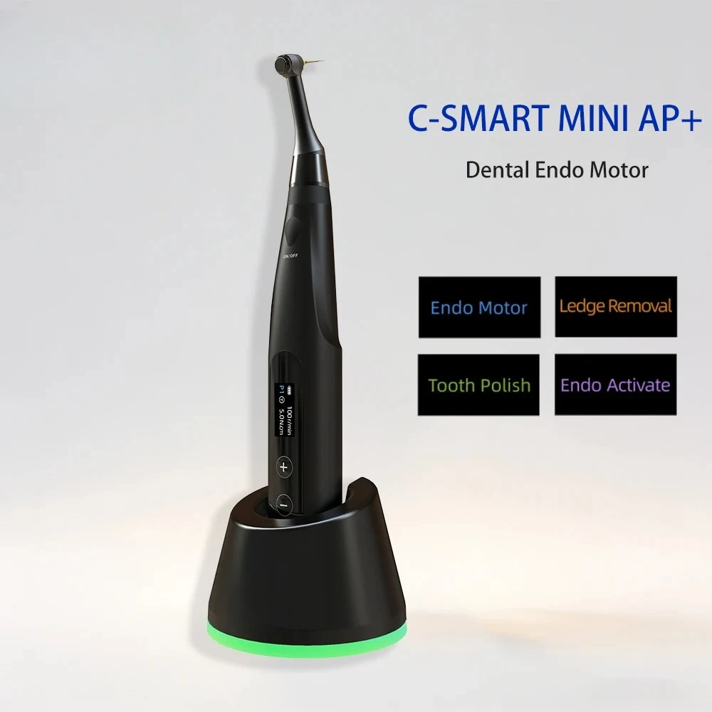 C-SMART MINI AP+ Dentals Brushless Endo Motor Apex Locator & Endodontic Treatment Contactless Charging,4 Working Modes