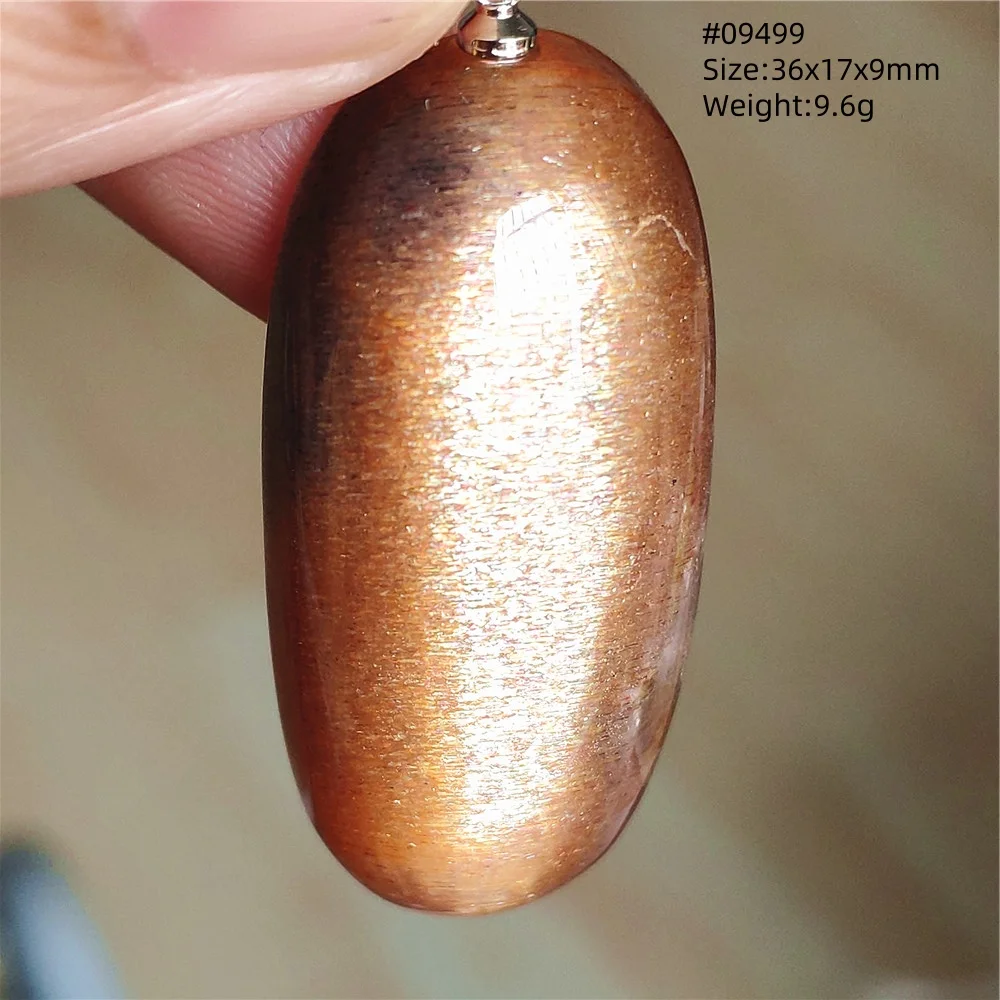 

Necklace Natural Black Sunstone Super 7 Pendant Jewelry Orange Moonstone Water Drop Women Men Rare Gemstone AAAAAA