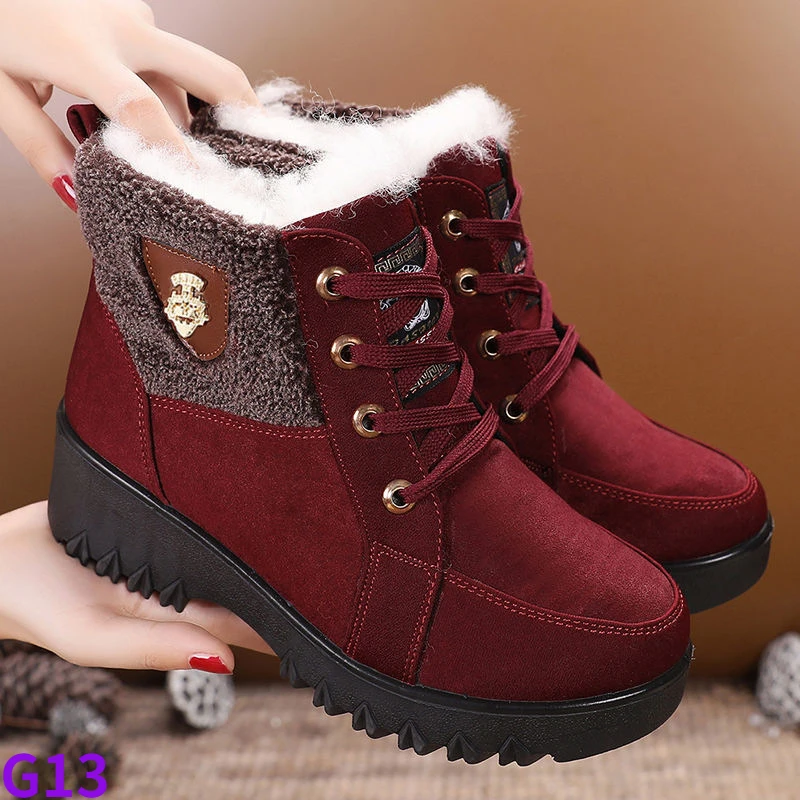 

2023 New Fashion Versatile Comfortable Warm Plush and Thickened Short Boots Korean Edition Snow Boots Mom Cotton Shoes