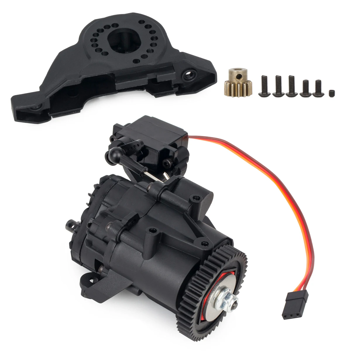 علبة تروس بلاستيكية مزدوجة السرعة مع تروس داخلية ناقل الحركة ومؤازرة لأجزاء ترقية السيارة الزاحفة RC 1/10 TRX4 TRX6