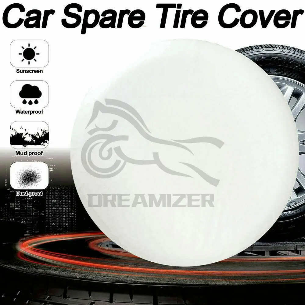 

13in Heavy Duty Spare Wheel Tire Tyre Cover PU Leather For 21in-23in Wheel Universal Car Tire Cover Case Spare Tire Wheel Bag