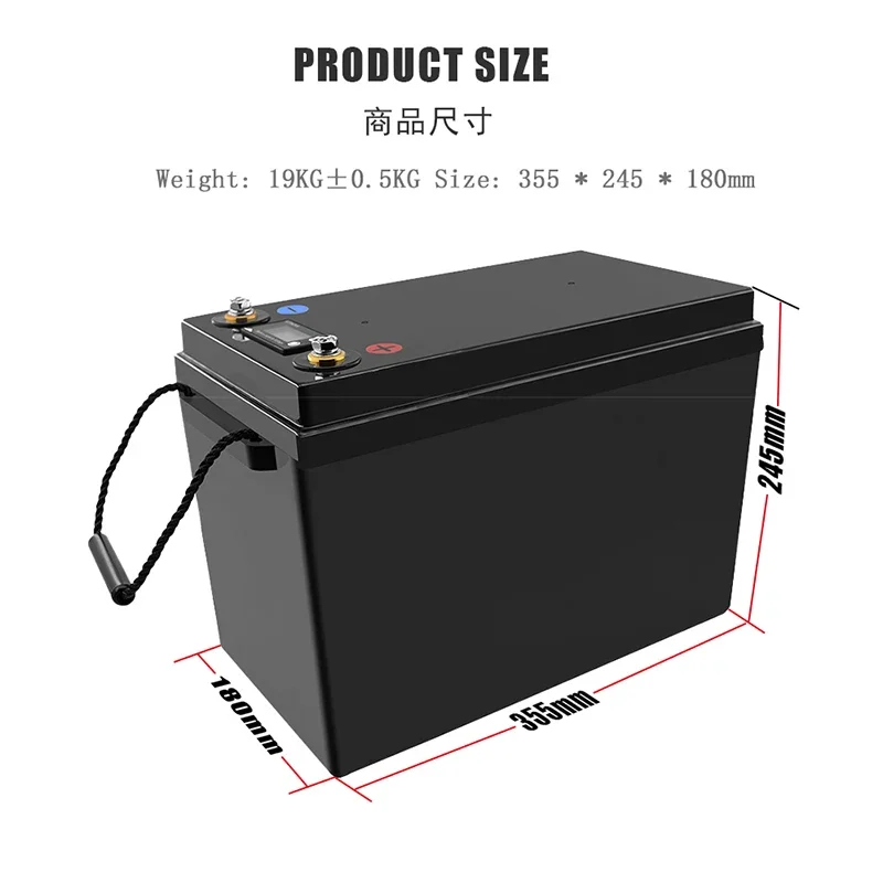 12V 200Ah/240Ah LiFePO4 Battery Lithium Power Batteries For 12.8V RV Campers Golf Cart Off-Road Off-grid Solar Wind