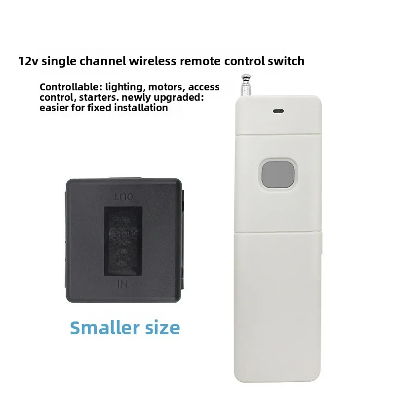 12V DC Single Channel Wireless Remote Control Switch for LED Light Access Lock Motor Long Distance Control Module