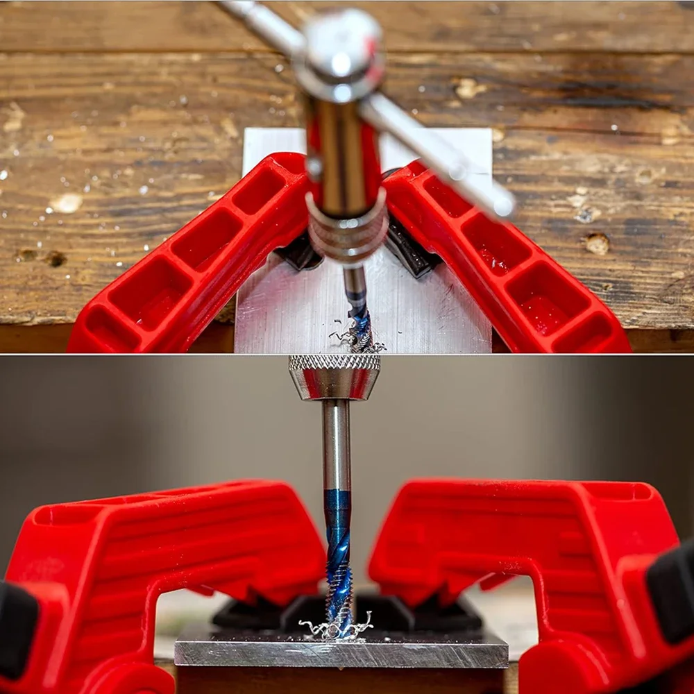 Verstellbarer Ratschen-Handgewindeisen M5-M12, verlängertes Gewindebohrer-Zubehör für Vorwärts- und Rückwärtsgewindebohrer