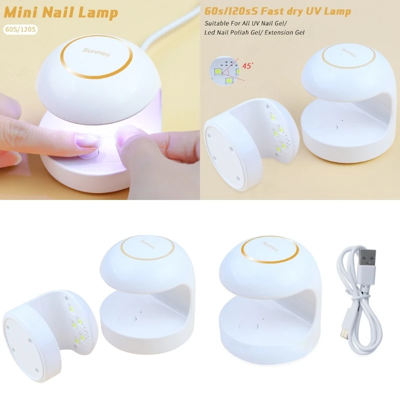 Q1QD Sạc USB Đèn LED sơn móng tay UV, Máy sấy móng tay dạng gel Lan cho sơn móng tay dạng gel