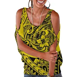 Samoa Polynesia Custom Pattern Women T-shirt Sleeveless Summer Tee Shirt Femme Harajuku Shirt for Women Summer Tops Clothes