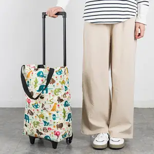 2 in 1 faltungsvoller Einkaufswagen, klappbare Räder -Einkaufswagen, tragbarer Supermarktwagen zum Aufstiegtreppe 8 Hauptverkäufe Carry Car Rolser - №4